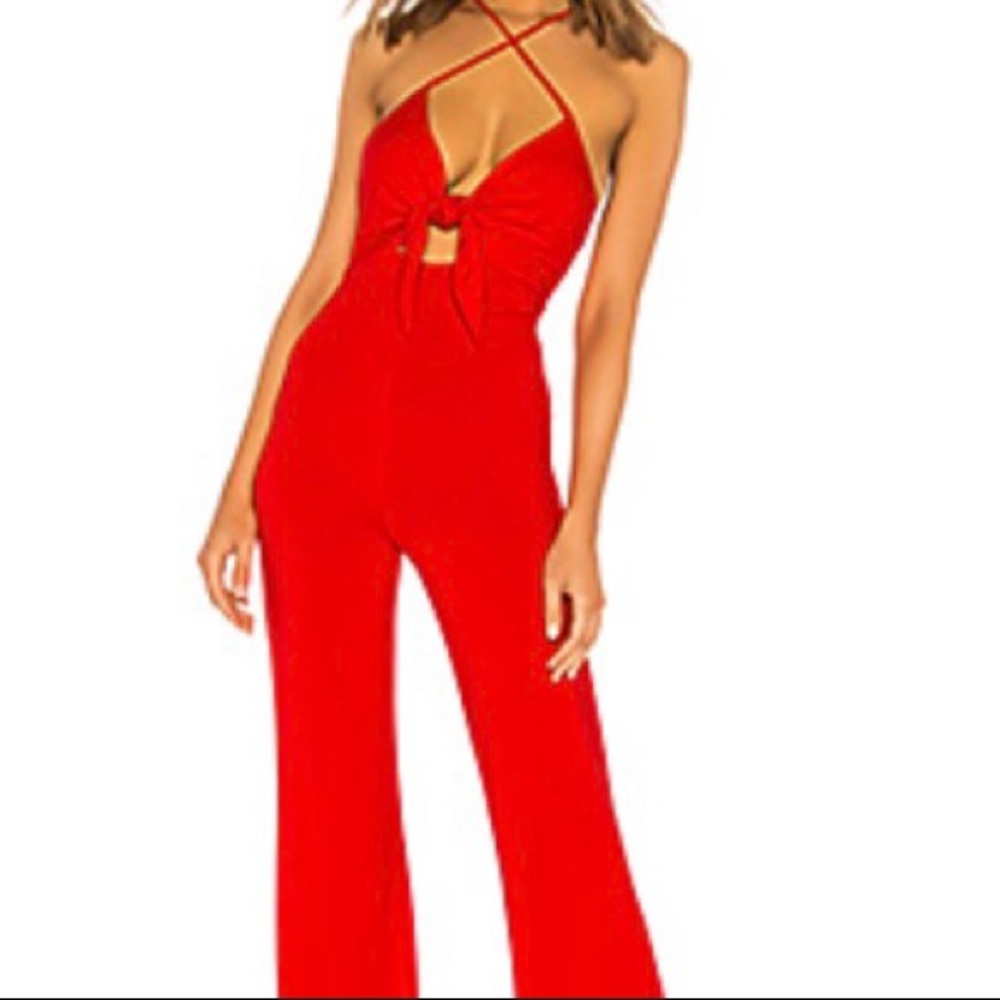 Red jumpsuit